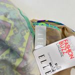 Elle NWT  1PC Swimsuit Multicolor Floral Mesh Swimwear Size M Photo 7
