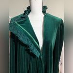 Unique Vintage Green Velour Dressing Gown Photo 4