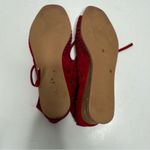 Jeffrey Campbell  Red Rodillo Suede Peep Toe Wedges Size 7.5 Photo 8
