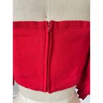 C/MEO COLLECTIVE Red Crop Top On or Off Shoulder Photo 6