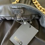 NBD Revolve  Faux Leather One Shoulder Strap Chain Mini Dress Photo 12