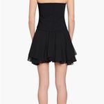 Amanda Uprichard  Airess Strapless Mini Dress Black Size M Photo 1