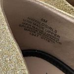 Nine West Wildgirls Gold Glitter Lighting Bolt Loafers Size 6 Photo 9