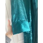 Victoria's Secret Vintage Robe Small Satin Damask Emerald Green Elegant Old Money Photo 3