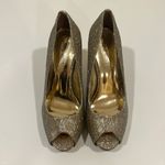 Nine West  GOLD Peep Toe Pump Photo 1