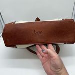 BOC Leather Satchel Handbag with Gold Tone Hardware Brown Photo 10