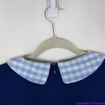 Unique Vintage  Gwynnie Bee‎ Gingham Collar Navy Fit-And-Flare Dress, 0X Photo 11
