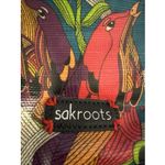 Sakroots Floral Print/Brown 11" Crossbody Bag Strap Vinyl Boho Tropical READ Photo 3