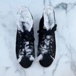 Saint Laurent Rivington logo black suede and fur high-top sneaker IT 37.5 US 7.5 Photo 10