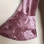 Vanity Room Mauve Floral Velvet Bell Sleeve Dress Pink Size M Photo 2