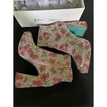 Betsey Johnson New Della Rhinestone Floral Ankle Boots 7 Photo 2