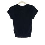 J.Crew  Ribbed featherweight cashmere T-shirt Black Small NWT Old Money Photo 5