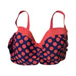 New Curvy Kate Plain Sailing Red & Navy Polka Dot Bikini Top size 32GG Top Only Photo 4