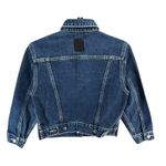 FUBU Vintage 90s Y2K Jean Jacket M Blue Crop Trucker Logo Streetwear Hip Hop Size M Photo 4