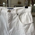 Vintage 90s BUM Equipment White Denim Mom Shorts 7 4 Photo 1