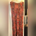 Soma Braided Bodice Strapless Maxi Dress Red Size L Photo 2