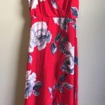 Blashe Small red dress with flower print Photo 0