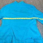 Ruby Rd Jacket Womens 14 Teal Blue Green Beaded Button Front Southwestern Coat Photo 3