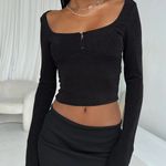 Princess Polly Black Top Photo 1