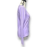 EleVen M Lilac Ribbed Long Sleeve Top Tennis Golf Activewear Stretch Square Neck Purple Size M Photo 2