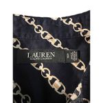 Ralph Lauren Lauren  Black Label Shirt Navy Blue Gold Button Up Bridle Chain Sz S Photo 4