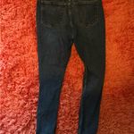 Old Navy Women's Dark Blue Distressed Skinny Jeans Photo 3