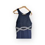 Women's blue halter Lace‎ Top maxi Bodycon dress Size (M) Sleeveless Size M Photo 3