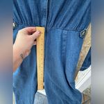 ASOS NWOT Rare  Denim Jean Jumpsuit Romper with front zipper and button detail Photo 1