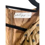 Petal and Pup  Womens Charlie Polka Dot Midi Dress L Brown Black Puff Sleeve Photo 3