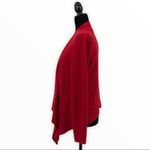 Eileen Fisher Lightweight Red Boiled Wool Cardigan Jacket size XS Long Sleeve Photo 2