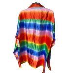 BP NWT Button Down Shirt SMALL Pride Gender Inclusive Unisex Rainbow Long Sleeve Photo 1