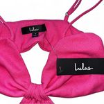 Lulus hot pink y2k cutout bodysuit Photo 2