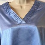 Vintage Blue Satin V Photo 4