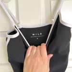 WILO The Label Australia Ribbed Black Jumpsuit With White Stripe Yoga Athletic S Photo 4