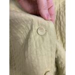 Eileen Fisher  Light Green Quilted Button Front Jacket Size 1X FLAWS Cotton Blend Photo 7