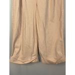 Free People  Wide Leg Cropped Utility Pants Khaki Tan Women's Size Medium Photo 2