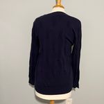 Arach & Cloz NEW NWT  Navy Blue Vneck Pullover Sweater Photo 5