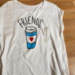 Women t shirt top cap sleeves loose White Size M Photo 1