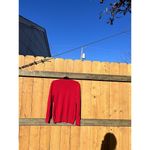 Adrienne Vittadini  V Neck Sweater Size Large Red Light Classy Winter Fall Casual Photo 6