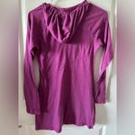 Athleta Small Magenta Long Sleeve Tunic Hoodie Photo 2
