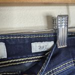 BKE Denim Stella Jeans Womens 28L Dark Wash Blue Bootcut Stretch Contrast Stitch Photo 5