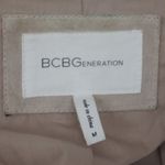 BCBGeneration BCBG Suede Leather Taupe Motorcycle Style Jacket Size Medium Photo 1