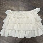 Urban Outfitters  White Ruffled Mini Skirt Photo 3