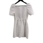 Elliatt  Feminise Textured‎ Puff Sleeve Mini Dress Large White New Photo 3