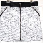 Rock & Republic  "Street Edge" Skirt~Size M Black Faux Leather Waist, ~Speckled Photo 2