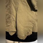 Free People EUC Olive Green Clementine Lace Inset Hoodie Size XS Photo 2