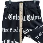 Absence Of Colour Pants Womens XS Roma Jogger Sweatpants Spellout Streetwear NEW Black Photo 7