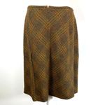 Vintage Plaid Wool Skirt Linda Allard Ellen Tracy Preppy Lit Kid Bookstore GIrl Brown Size 14 Photo 6