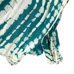 Turquoise Tie Dye Kaftan Crochet Lace Swimsuit Coverup Women’s Boho Top Blue Size L Photo 10