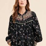 Free People  Paloma Top in Black Floral OB1239056 Photo 0